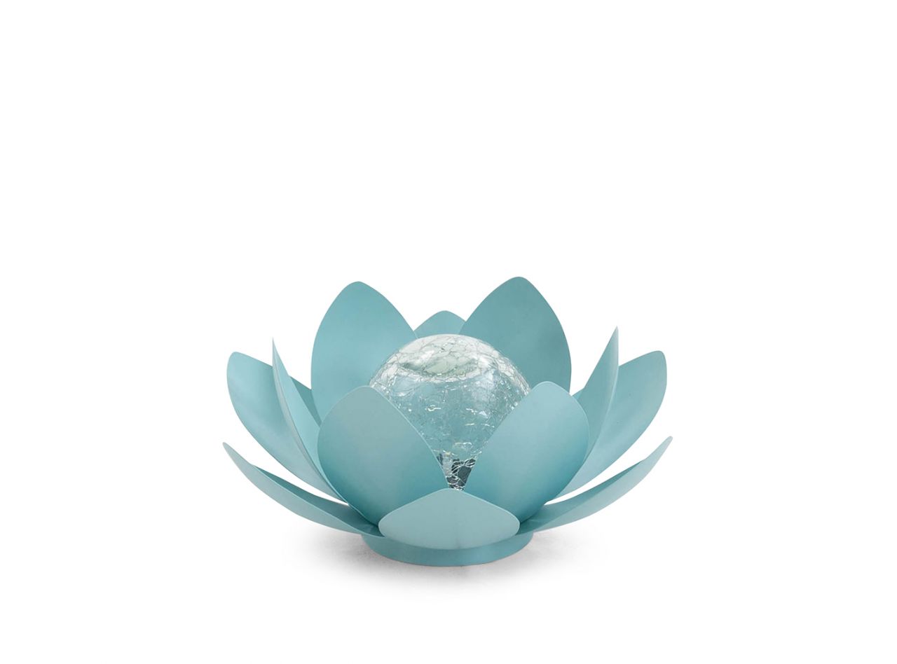 Gartenlampe Lily azuurblauw